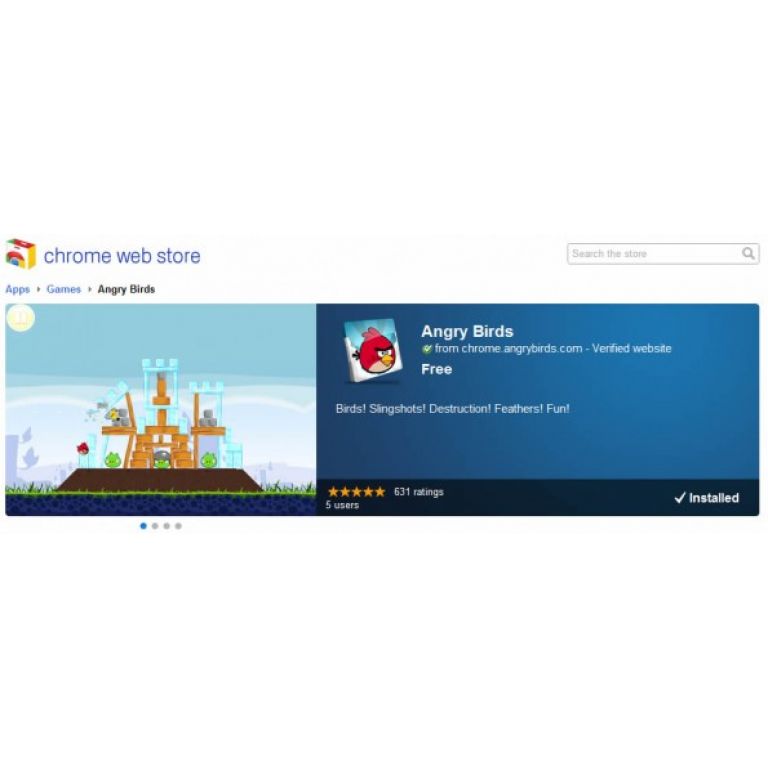 Gracias a aplicacin de Chrome ya se puede jugar a Angry Birds en tu navegador