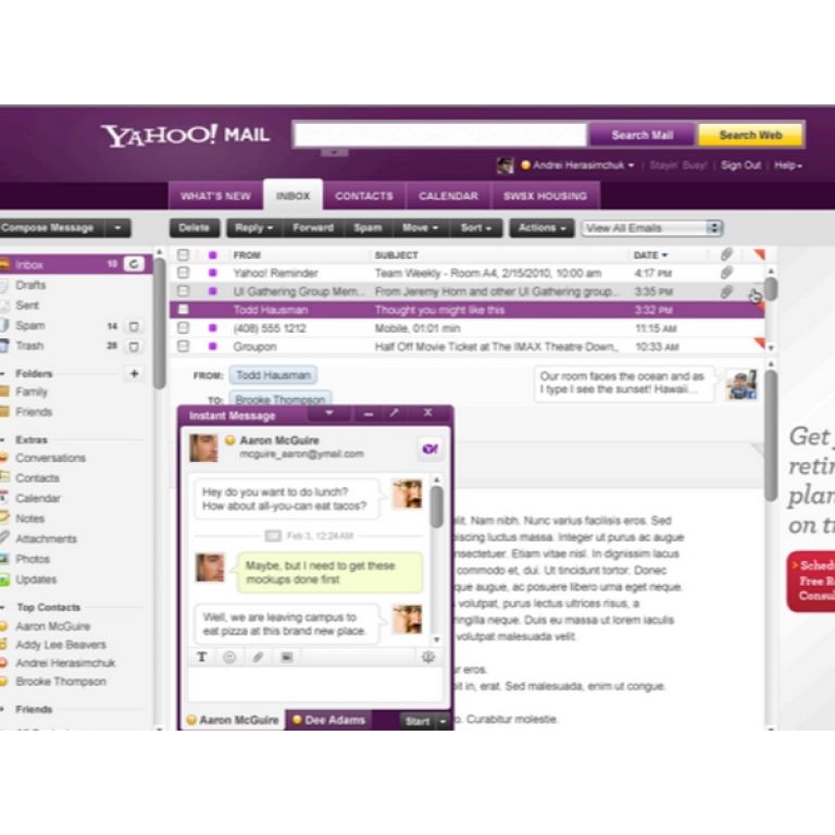 Yahoo! presenta la ltima versin de su mail
