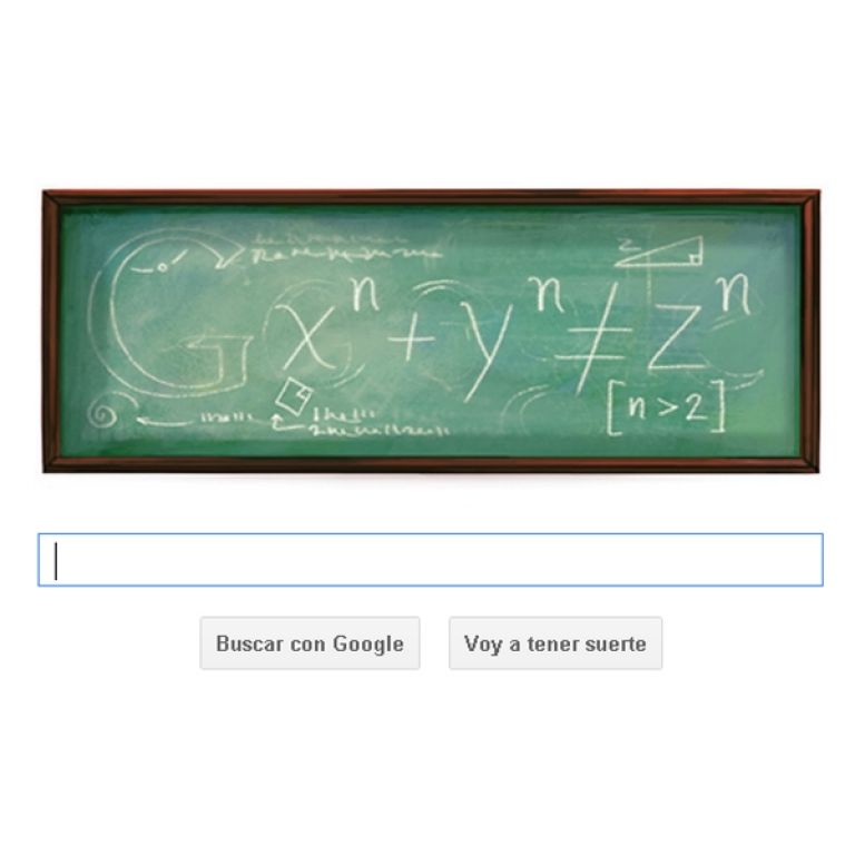 Google rinde homenaje al matemático Pierre de Fermat con un Doodle