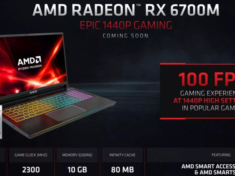 AMD Radeon RX 6000M est aqu: una GPU para laptops potente como de escritorio