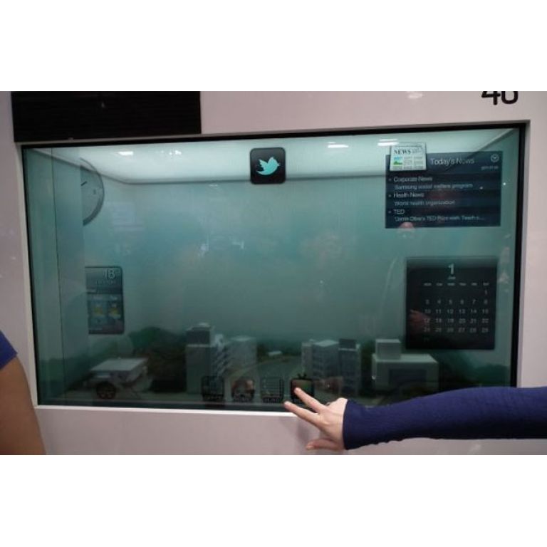 Samsung comienza a producir pantallas LCD transparentes