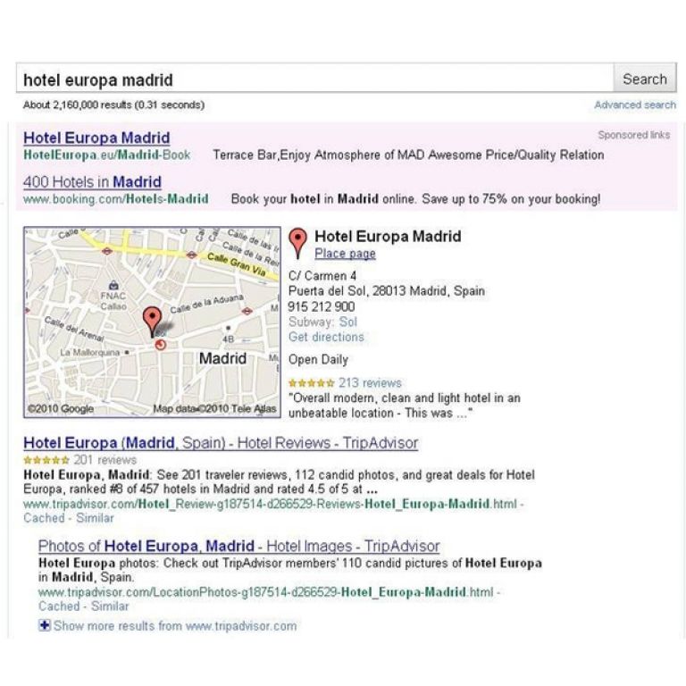 Place Search, el ltimo servicio de Google