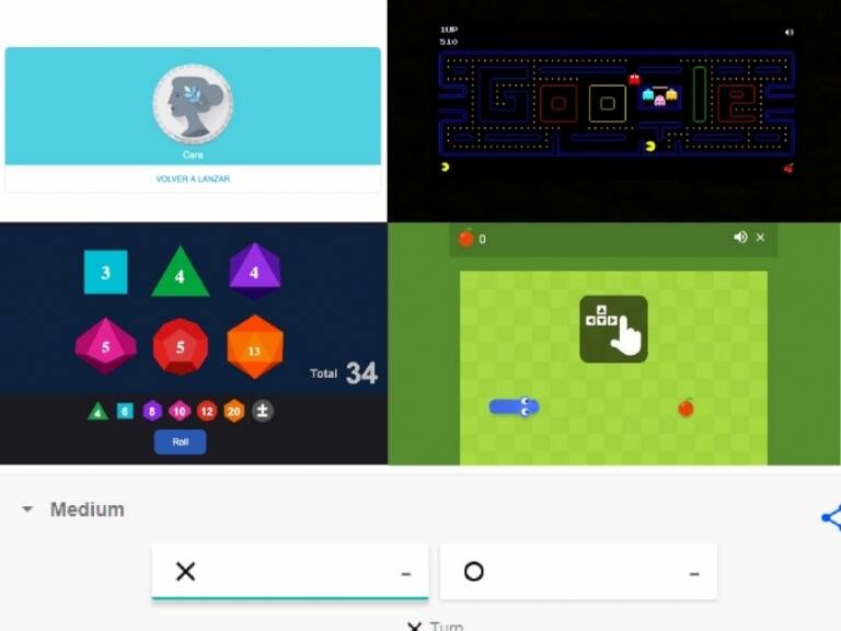 Como jugar Pac-Man, Snake, Tres en Lnea y ms desde el buscador de Google